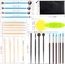 25-Piece Clay Sculpting Tool Set – Wood Ceramic & Polymer Clay Tools for Modeling, Carving, Shaping, Art & Craft